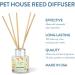 Pet House Reed Diffuser - Long Lasting Eco-Friendly Scented Oil Set - Fresh Citrus Scent - Non-Toxic Pet Odor Eliminator for Home - Buy Online on GoSupps.com