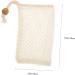 Healeved 3pcs Soap Bath Bag Sack Exfoliator Bubble Foam Net Bar Soap Pouch Sponge Exfoliating Soaps Nylon - Buy Online on GoSupps.com