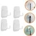 Osaladi 4-Piece Sticky Wall Hooks - Versatile Holder for Mains Plug Razor Shaving Racks & More | Durable Adhesive Hooks for Home & Travel - Buy Online on GoSupps.com