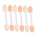 Healeved 30pcs Eyeshadow Brush Eye Shadow Sponge Make up for Face Makeup Brush White