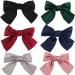 6 Pack Big Hair Bows for Women & Girls - Satin Ribbon Barrettes Hair Clips Set - Buy Online on GoSupps.com