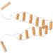 Wood Back Massage Roll | Drainage Tool for Neck & Leg Relaxation | Multi-functional Body Shaping Roller - Buy Online on GoSupps.com