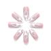 Brishow Coffin Artificial Nails - 24 Pieces French Short Love Heart Press-On Acrylic Nails for Women & Girls - Buy Online on GoSupps.com