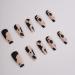 Xerling 24Pcs Long Coffin Press On Nails - Leopard Design Matte Ballerina Full Cover Fake Nails for Women & Girls - Buy Online on GoSupps.com