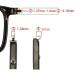 Ygnjh Replacement Glasses Legs | Matt Black Plastic & Brass Bracket | 1 Pair for Glasses Repair - Buy Online on GoSupps.com