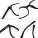 Buy Pin Temple Square TR90 Blue Light Blocking Glasses for Men & Women - Anti UV Ray Computer & Reading Glasses (57mm - Buy Online on GoSupps.com