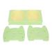 Miskall Double food for pets with support attachment dog bowl made of plastic food -safe leak -proof large capacity double food bowl for dogs and cats (green)