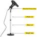 Erytlly 360-Degree Adjustable Hands-Free Metal Hair Dryer Stand & Holder | Perfect for Bathroom Vanity & Makeup Room - International Shipping Available - Buy Online on GoSupps.com
