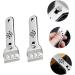 Uonlytech 4-Pack Stainless Steel Tiled Tools | Industrial Floor Scrapers & Glass Wall Removers | Durable 13.5x4.5cm Blades - Perfect for Cleaning & Cosmetics - Buy Online on GoSupps.com