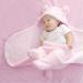 Cute Unisex Newborn Baby Sleeping Bag | Thicken Cotton Blanket | Plush Swaddle | Baby Girl Gift | 0-6 Months (Pink) - Buy Online on GoSupps.com