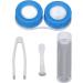 Dewin Portable Contact Lens Box Kit - Cute Duck Design Dust-Sealed Travel Container for Women (Blue) | Ideal for International Shipping - Buy Online on GoSupps.com