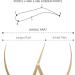 Housoutil 1pc Eyebrow Positioning Ruler Eyebrow Caliper Ruler Make up Kit Eyebrow Measuring Tool Gold Scale 16.5x5.4cm Golden - Buy Online on GoSupps.com