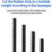 Window Squeegee Refills Replacement Squeegee Rubber Window Cleaning Tool Part Shower Cleaner 2 Colors for Bathroom Glass Black - Buy Online on GoSupps.com