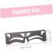 Healeved 2pcs Eyebrow Ruler Eyebrow Makeup Tools Eyebrow Shaping Stencil Brow Guide Stencil Brow Makeup Supplies Eyebrow Template Eyebrow Stencil Brow Guide Ruler Brow Guide Template 17x4.8cm Black - Buy Online on GoSupps.com
