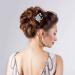 inSowni 20 Pack Classy Dusty Blue Flower Bridal Wedding Hair Side Combs and Hair Accessories - Perfect for Brides, Bridesmaids, and Prom - Light Blue Theme - Buy Online on GoSupps.com