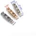 Hole Cord Lock Stopper spring buckle Cord Locks Toggles 30pcs/lot 3 Colors Metal Alloy Stoppers Toggle Cord Locks Drawstring Lock Two Holes For 4mm Cord Nickle (Gun silver 33mmx10mm) 33mmx10mm Gun Silver - Buy Online on GoSupps.com