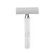 Premium Alloy Safety Razor for Men - Portable Manual Shaver (Silver) | International Shipping Available - Buy Online on GoSupps.com