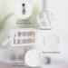 5PCS Clear Waterproof Toiletry Travel Bags - Portable Airport Cosmetic Bags (White) - Buy Online on GoSupps.com