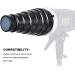 Aluminium Conical Studio Snoot Kit with Grid, Filters for Bowens Mount Flash Light - Buy Online on GoSupps.com
