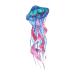 SanerLian Jellyfish Octopus Temporary Tattoo Sticker Set of 24 (SF195) - Waterproof Ocean Watercolor Body Art 10.5X6cm - Buy Online on GoSupps.com