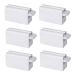 Tube Toothpaste Squeezer Toothpaste Squeezer Rolling Tube Toothpaste Squeezer Rolling Tube Toothpaste Holder Manual Toothpaste Squeezer Premium ABS Plastic Roller Squeezer Toothpaste Squeezer Dispens White(6pcs)