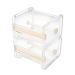 molshine 2 Pack Transparent Desktop Multi Washi Masking Tape Storage Dispenser,Tape Cutter,Tape Roll Holder (Not Include Masking Tape) (Beige)