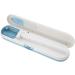 Toothbrush Cleaner & Sterilizer - Antibacterial Toothbrush Holder for Effective Protection (Blue) - Buy Online on GoSupps.com
