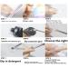 30ml Poly Nail Gel - UV LED Nail Art Extension for Beginners | Milk White Multi-Colored French Design - Buy Online on GoSupps.com