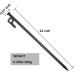 RIY Heavy Duty 12-inch Steel Tent Stakes - Unbreakable Camping Pegs, 8pc Black - Buy Online on GoSupps.com