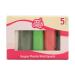 Funcakes Fondant Multipack Christmas: Easy to use smooth flexible soft and flexible perfect for decorating cakes halal kosher and gluten -free.5 colors 5 x 100 g Christmas color