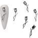 Nail Art Decoration Tips Ornament Metal Alloy Nail Art Decals Pendant Manicure Accessories Eye Catching For Girls Nail Art Accessories Decoration Decals Craft Supplies Jewelry For Girls Crystal - Buy Online on GoSupps.com