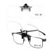 LUFF Clip On Reading Glasses and Flip Up -Blue Light Blocking Magnifying Glasses Magnifying Lenses Readers for Men and Women Rimless-58mm 3.0 x