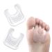 Healifty 5 Pairs U-Shaped Gel Callus Pads Callus Cushions Toe and Foot Protectors Corn Pads Sticky-Waterproof for Corn Callus and Feet Sore