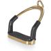 Equinate Safety Bar Charles 12cm Gold | Anti-Slip Rubber Tread Stirrup for Adults & Children | Ankle Relief - 2 Pieces - Buy Online on GoSupps.com
