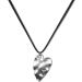 Oralgo Heart Follower Necklace - Titanium Steel Choker & Love Trailer Jewelry | Perfect Gift for Women - B Black Rope Model - Buy Online on GoSupps.com