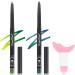 2 Pi ces Crayon Eyeliner Waterproof Rotatifs Crayons Ombre Paupi res lumineux Effet longue Dur e Couleur D grad e Avec Applicateur - Buy Online on GoSupps.com