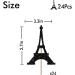 Eiffel Tower Cupcake Toppers Wedding Party Decor Bridal Shower Dessert Cupcake Toppers Paris Themed Birthday Party Decoration - Black Glitter - Buy Online on GoSupps.com