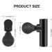 Mini Black Electric Massager for Women - 20 Vibration Modes, 8 Speeds - Rechargeable & Portable - Neck and Back Massagers Gift - Buy Online on GoSupps.com