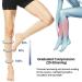 Buy Calf Compression Sleeve 20-30mmHg | Flight Support Socks for Men & Women | Relief for Shin Splints Swelling & Varicose Veins | Large Beige - Buy Online on GoSupps.com