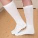 Non-Skid Diabetic Crew Socks - Breathable Anti-Slip - Improve Foot Circulation - Painful Swollen Feet Relief - White - 6 Pairs, Size 10-13 - Buy Online on GoSupps.com