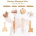 8PC Wooden Massage Therapy Tools Set | Gua Sha Scooter & Anti-Cellulite Massagers for Full-Body Muscle Pain Relief - Buy Online on GoSupps.com