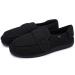 ZJING Wide Diabetic Shoes Wool Men Easy Close Slippers Adjustable Velcro Comfy Slippers Arthritis Edema Puffy Indoor Outdoor Walking Shoes 11 Black