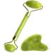 Uraqt Gua Sha & Facial Roller Set - Green Jade Massager for Skincare Fine Line Reduction & Valentine's Day Gifts - Buy Online on GoSupps.com