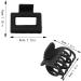 ZSPERKLA 8 Pcs Small Square Hair Claw Clips Double Row Teeth Hair Clips 4 cm Non-Slip Matte Rectangular Medium Hair Clips Styling Accessories for Women Girls - Buy Online on GoSupps.com