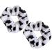 Froiny Cow Pattern Hair Ring Scrunchie Women Girls Elastic Hair Rubber Bands Accessories Tie Hair