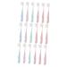 Homsfou 3 sentences children's toothbrush with bristle children toothbrush kids toothbrush baby soft toothbrush children's brush household cleaner bulk toothbrushes practical children's toothbrush pp 1 piece (1 Pack) different colors x 3 pieces