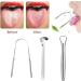 Premium Steel Tongue Scraper - Bad Tongue Brush for Fresh Breath - K4M7 Rose Gold - Buy Online on GoSupps.com