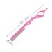 Minkissy 11-Part Hair Cutting Tool Holder & Thinning Razor Set - Pink Salon Hairdresser Styling Tools - Buy Online on GoSupps.com