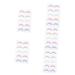 POPETPOP 25 Pairs Colored False Eyelashes Female Eyelashes Natural False Eyelashes False Lashes Girls Fake Eyelash Cosmetiquera Makeup Artificial Fiber Cosmetics Dense 3d