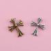 60PCS Cross Nail Art Charms Metal 3D Punk Ornaments for Manicure - DIY Nail Decoration Supplies in Bronze & Antique Silver - Buy Online on GoSupps.com